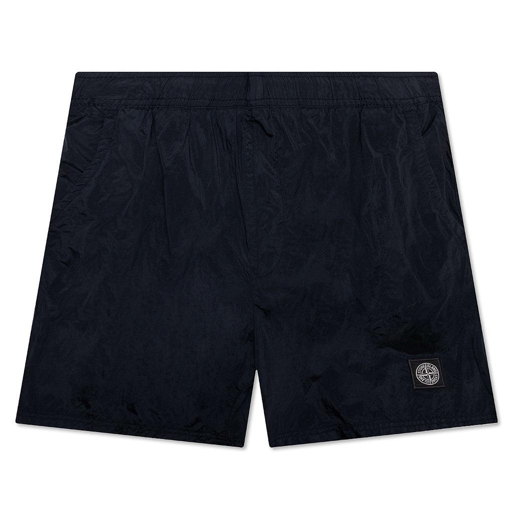 Nylon Metal Shorts - Navy Blue Male Product Image