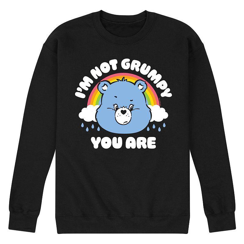 Mens Care Bears Im Not Grumpy Fleece Sweatshirt Product Image