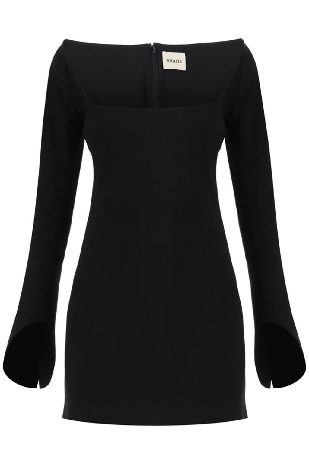 Tate Square-neck Minidress In Black Product Image