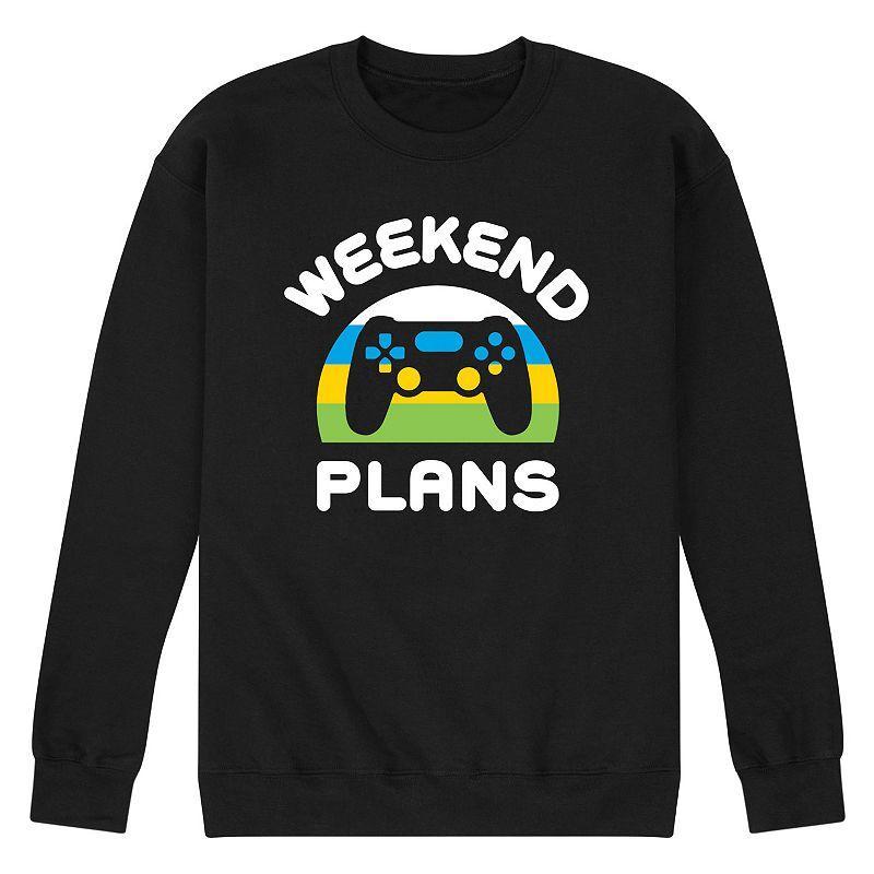 Mens Weekend Plans Graphic Fleece Sweatshirt Product Image