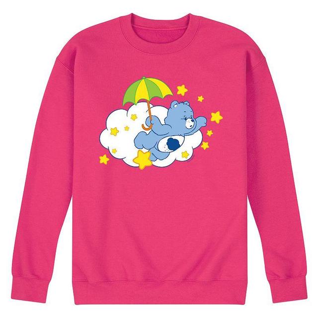 Mens Care Bears Grumpy Umbrella Fleece Sweatshirt Blue Product Image