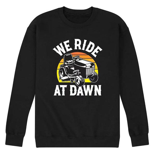 Mens We Ride At Dawn Mower Graphic Fleece Product Image