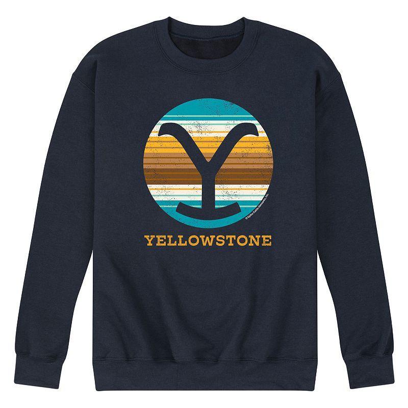 Mens Yellowstone Y Brand Blanket Sweatshirt Blue Product Image