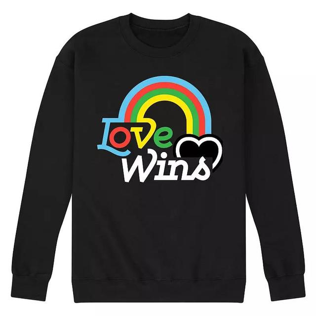 Mens Love Wins Fleece Sweatshirt Product Image