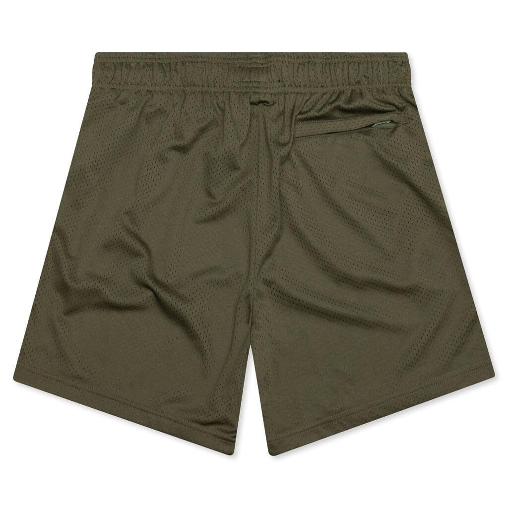 West Mesh Shorts - Olive Male Product Image