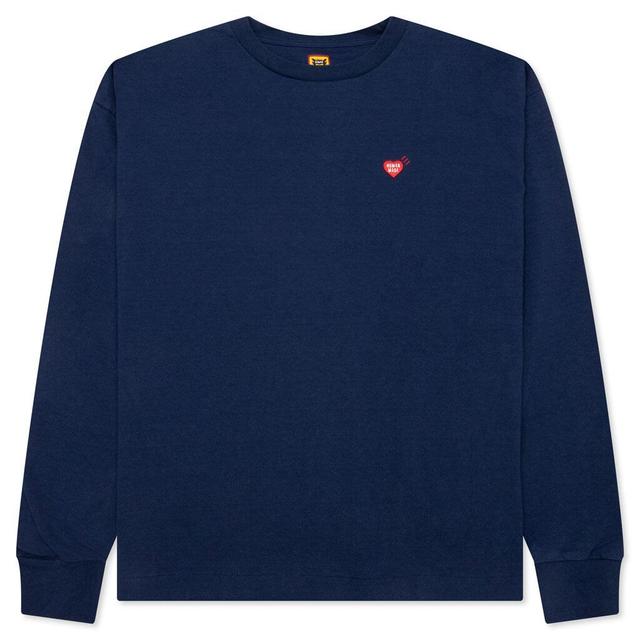 Graphic L/S T-Shirt #6 - Navy Male Product Image