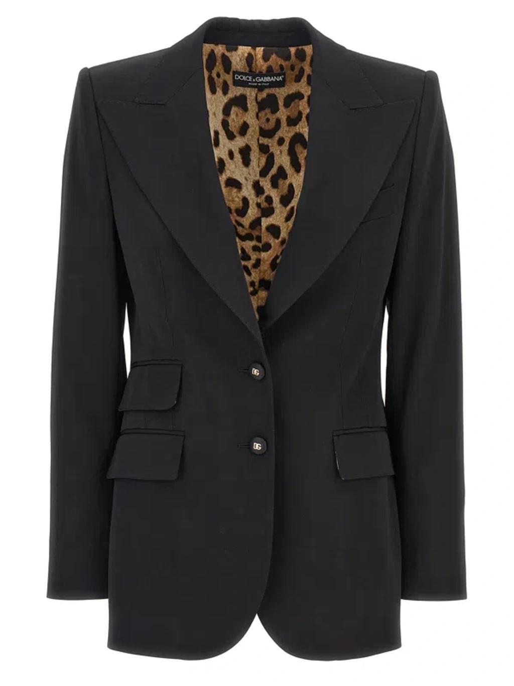 DOLCE & GABBANA Single-breasted Blazer In Black Product Image