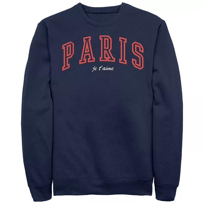 Mens Paris Je TAime Fleece Blue Product Image