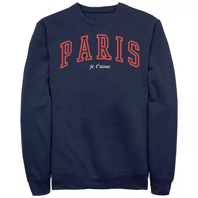 Mens Paris Je TAime Fleece Blue Product Image