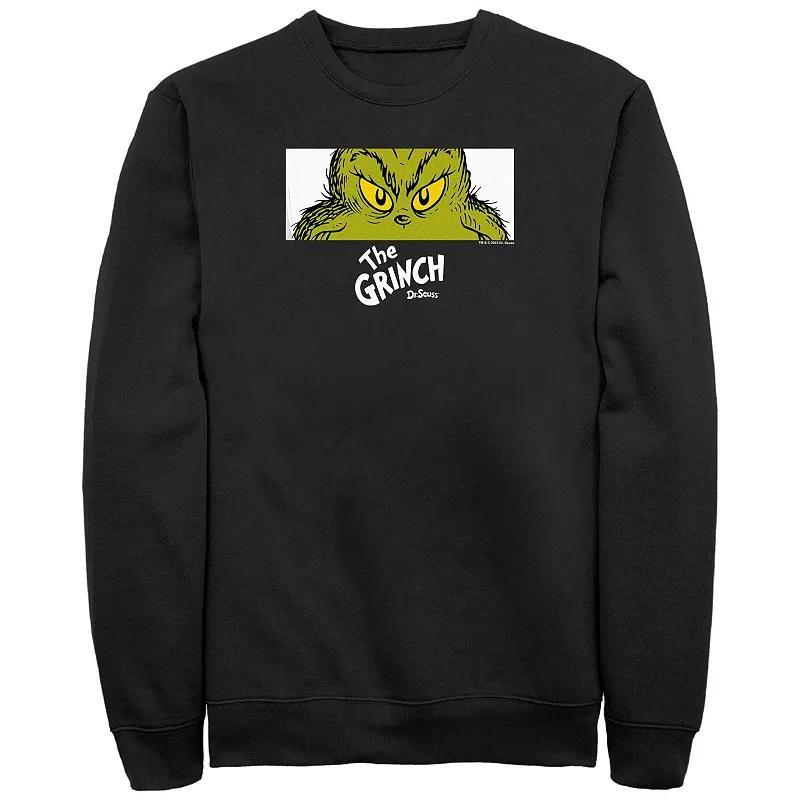 Big & Tall Dr. Seuss Grinch Naughty Eyes Graphic Fleece, Mens Product Image