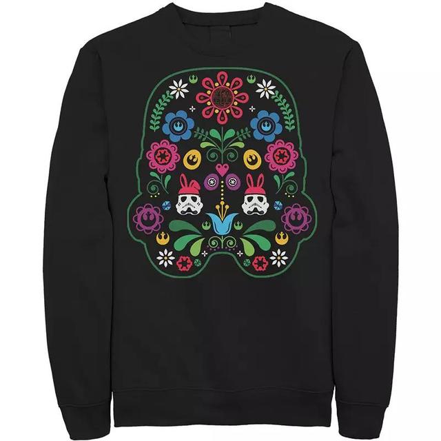 Mens Star Wars Easter Storm Trooper Floral Helmet Fill Sweatshirt Product Image