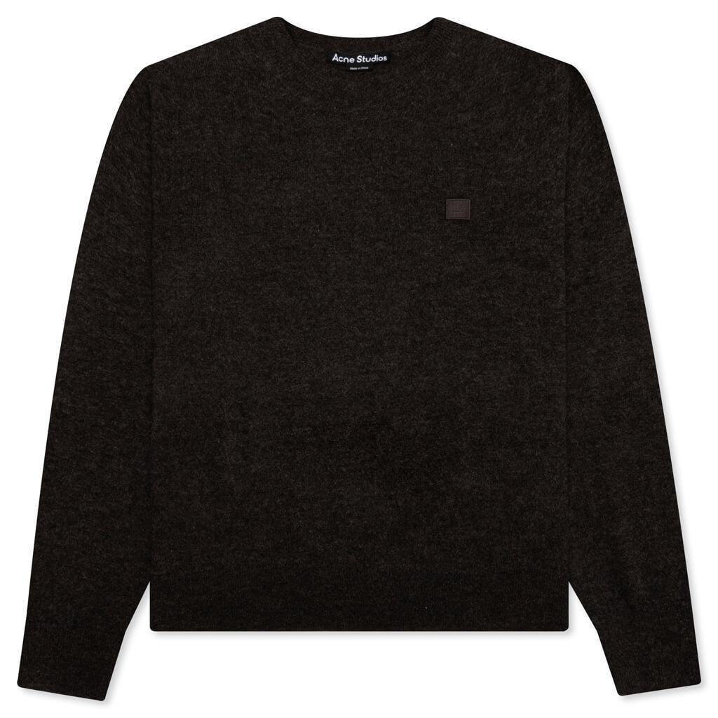 Wool Crew Neck Sweater - Grey/Brown Male Product Image