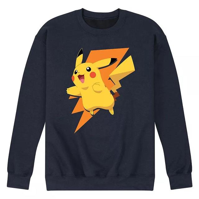 Mens Pokemon Pikachu Pika Bolt Sweatshirt Blue Product Image