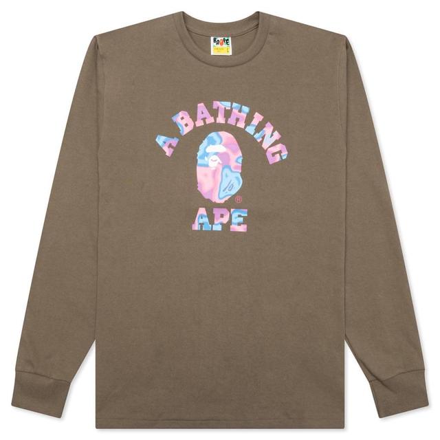 Liquid Camo College L/S Tee - Brown Male Product Image