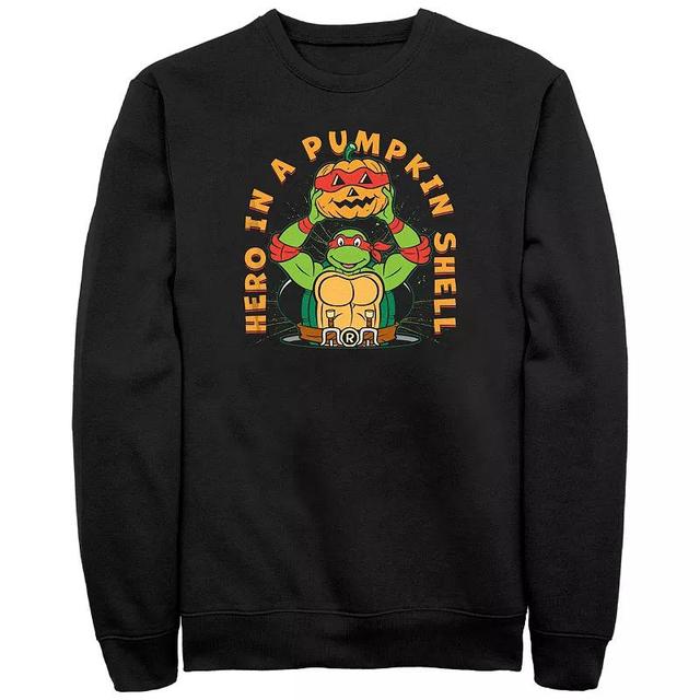 Mens Teenage Mutant Ninja Turtles Halloween Raphael Hero in a Pumpkin Shell Sweatshirt Product Image
