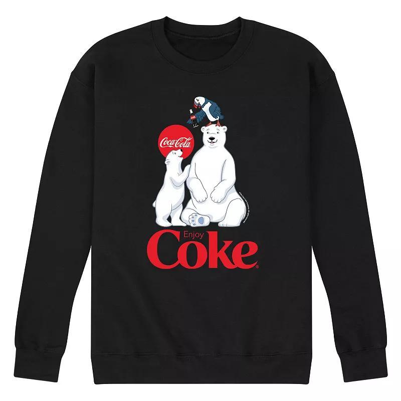 Mens CocaCola Polar Bears Sweatshirt Blue Product Image