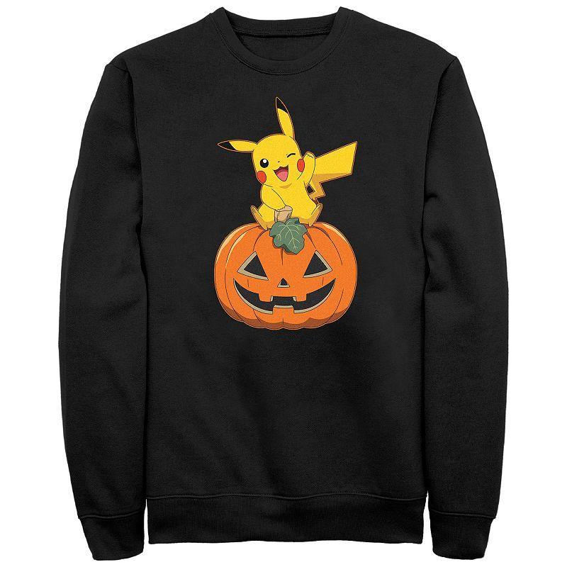 Mens Crew Neck Long Sleeve Pokemon Sweatshirt Product Image