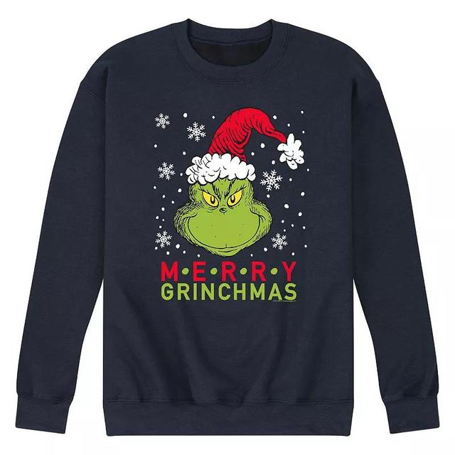 Mens Dr. Suess The Grinch Grinchmas Sweatshirt Blue Product Image