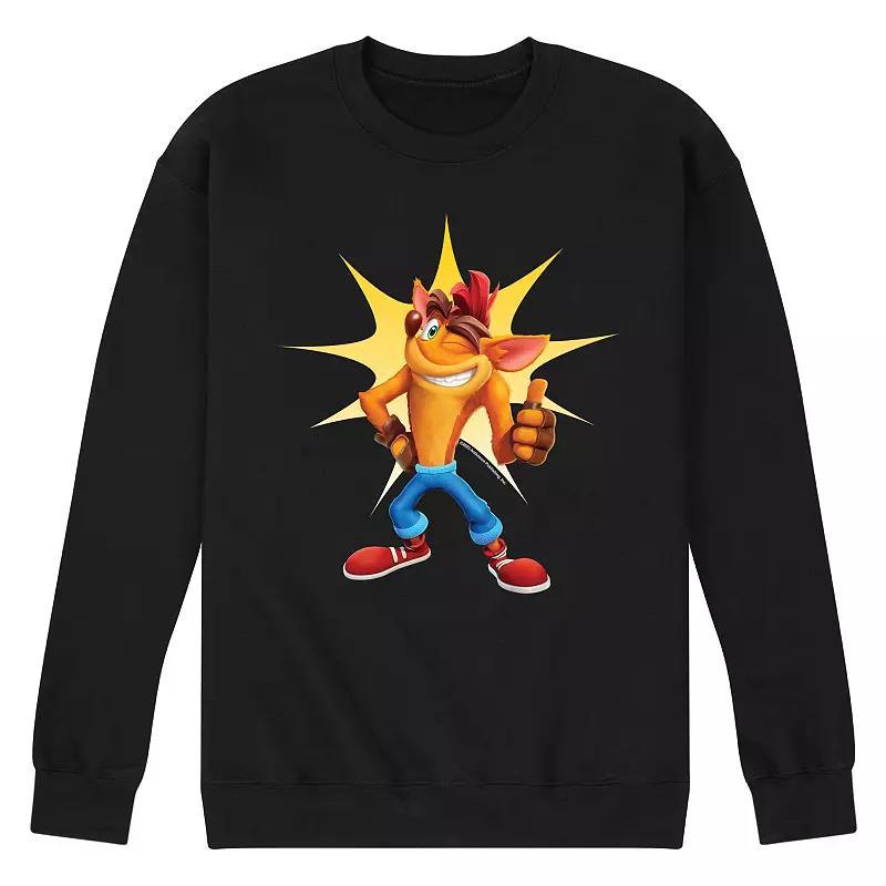 Mens Crash Bandicoot Thumbs Up Graphic Fleece Product Image