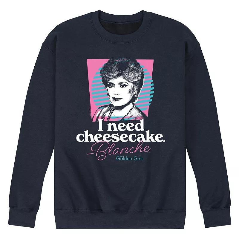 Mens Golden Girls Need Cheesecake Sweatshirt Blue Product Image