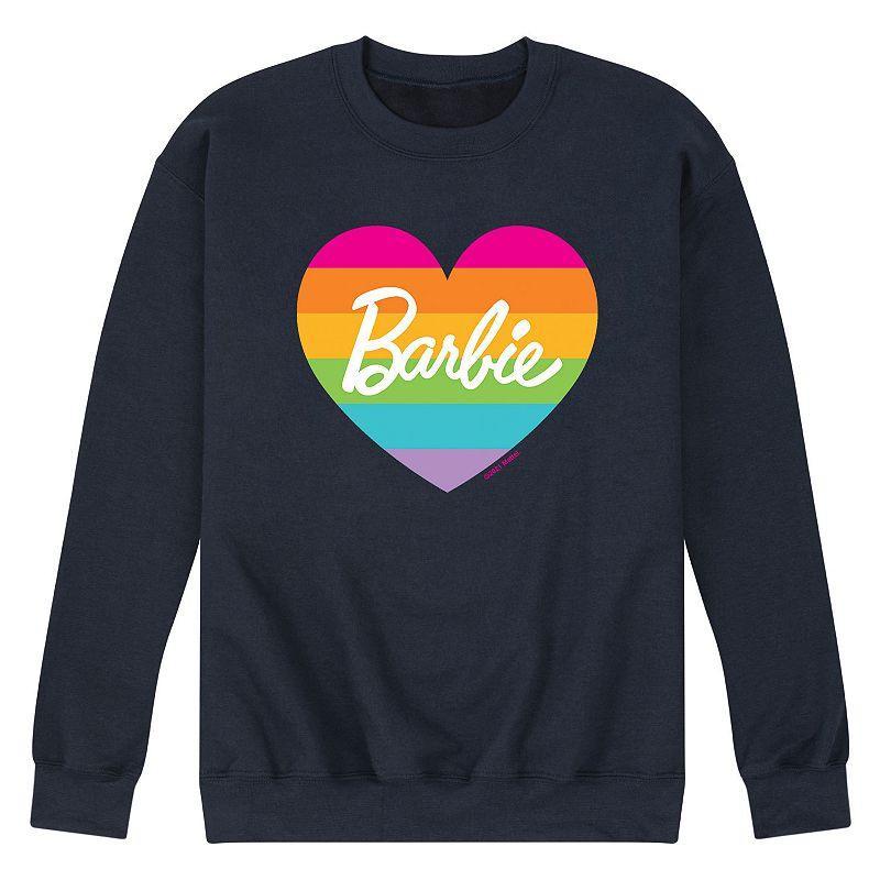 Mens Barbie Pride Rainbow Fleece Sweatshirt Blue Product Image