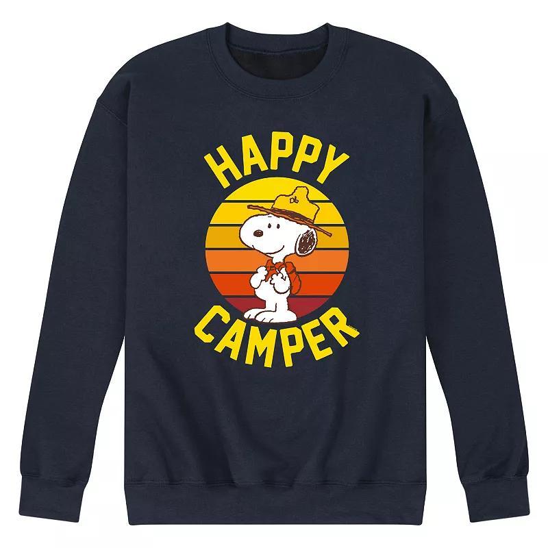 Mens Peanuts Snoopy Happy Camper Graphic Sweatshirt Product Image