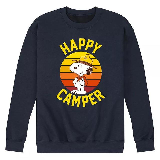 Mens Peanuts Snoopy Happy Camper Graphic Sweatshirt Product Image