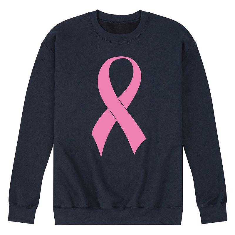 Mens Ribbon Of Hope Fleece Sweatshirt Blue Product Image