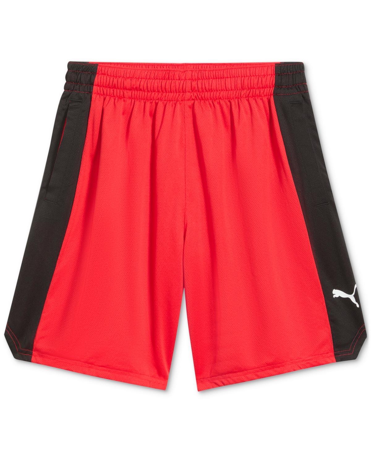 Puma Mens Shot Blocker Colorblocked Logo Shorts Product Image