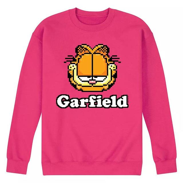 Mens Garfield Video Game Garfield Logo Fleece Sweatshirt Grey Gray Product Image