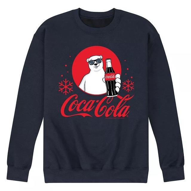 Mens CocaCola Polar Bear Sweatshirt Blue Product Image