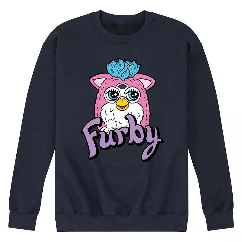 Mens Furby With Logo Fleece Sweatshirt Blue Product Image