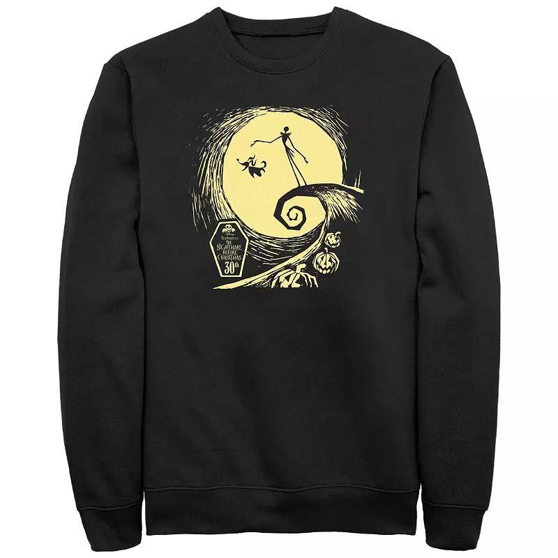 Disneys The Nightmare Before Christmas Spiral Hill 30th Mens Graphic Fleece Product Image