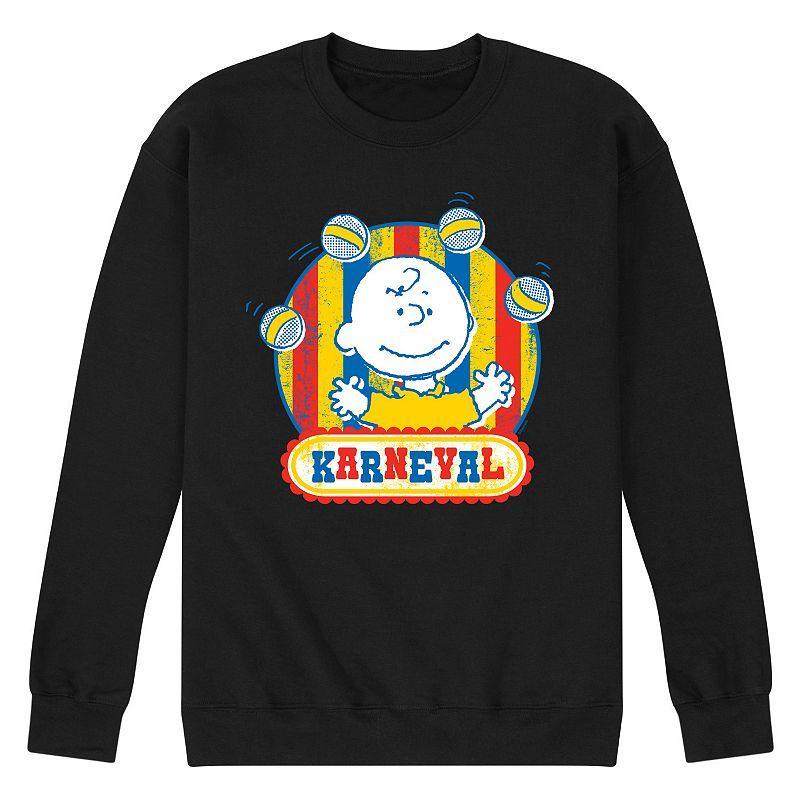 Mens Peanuts Charlie Brown Karneval Fleece Top Product Image