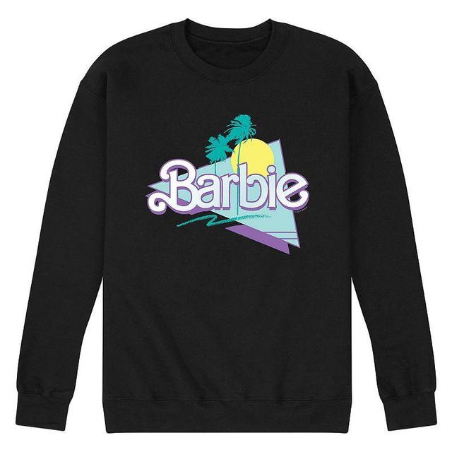 Mens Barbie 90s Logo Fleece Sweatshirt Black Product Image