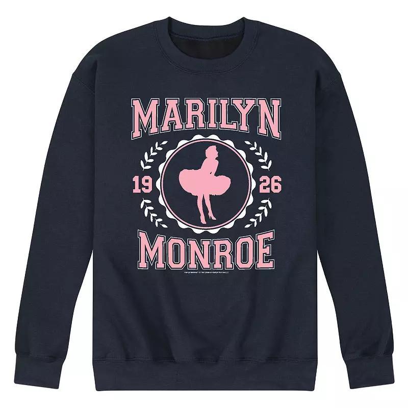 Mens Marilyn Monroe Collegiate Sweatshirt Blue Product Image