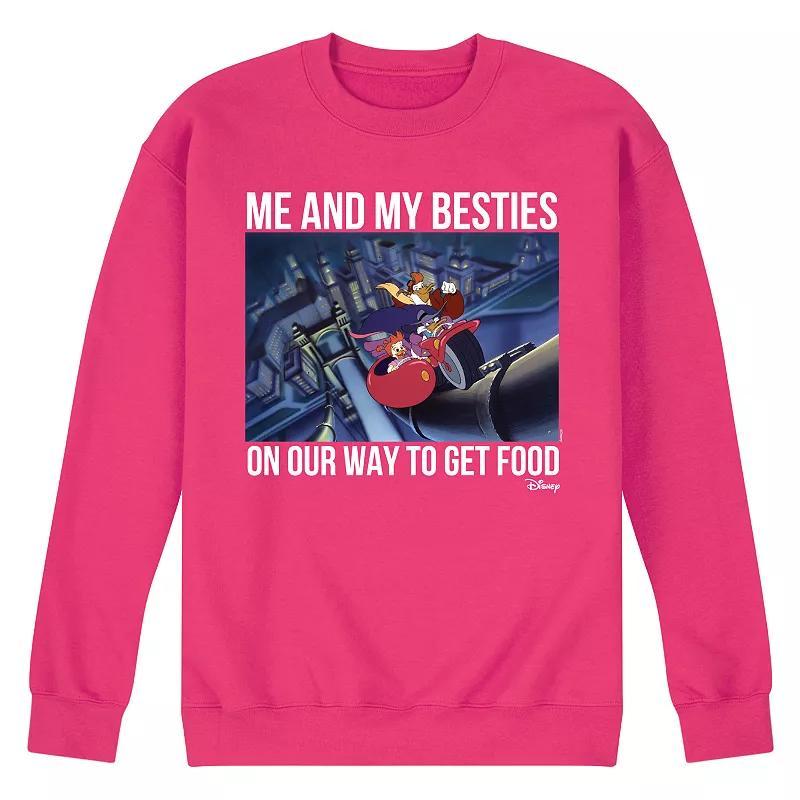 Disneys Darkwing Duck Mens Besties Fleece Sweatshirt Blue Product Image