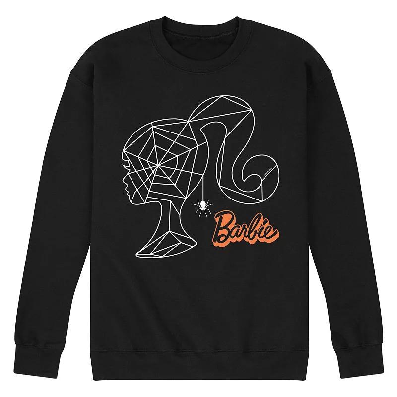 Mens Barbie Spiderweb Head Silhouette Graphic Sweatshirt Blue Product Image