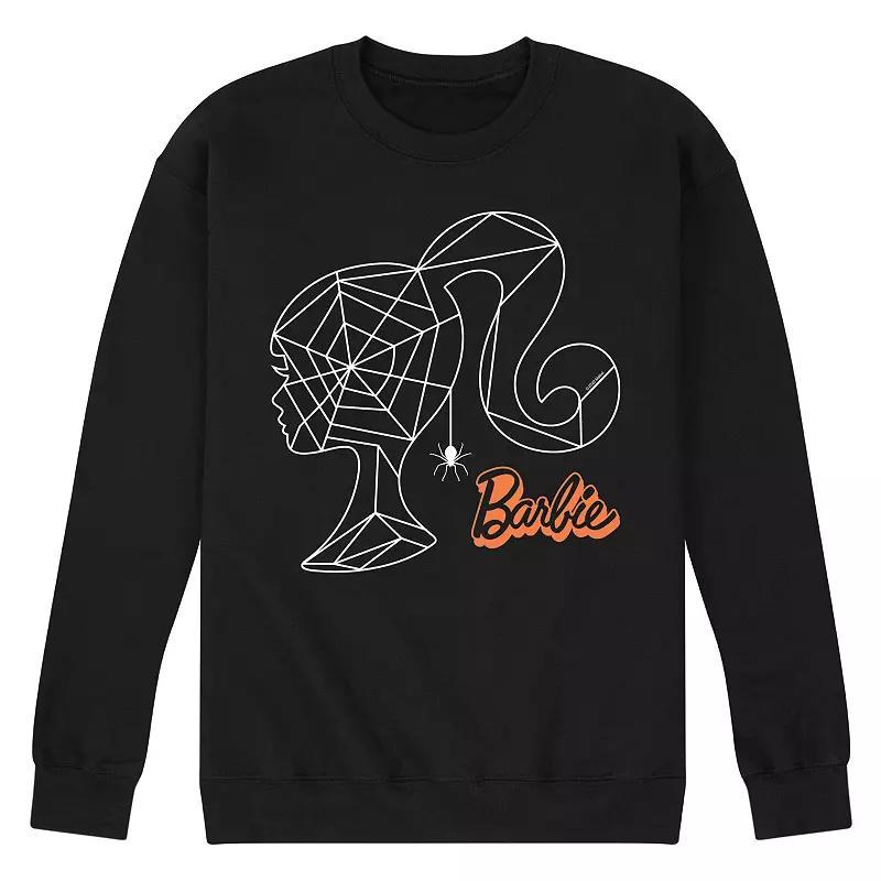 Mens Barbie Spiderweb Head Silhouette Graphic Sweatshirt Blue Product Image