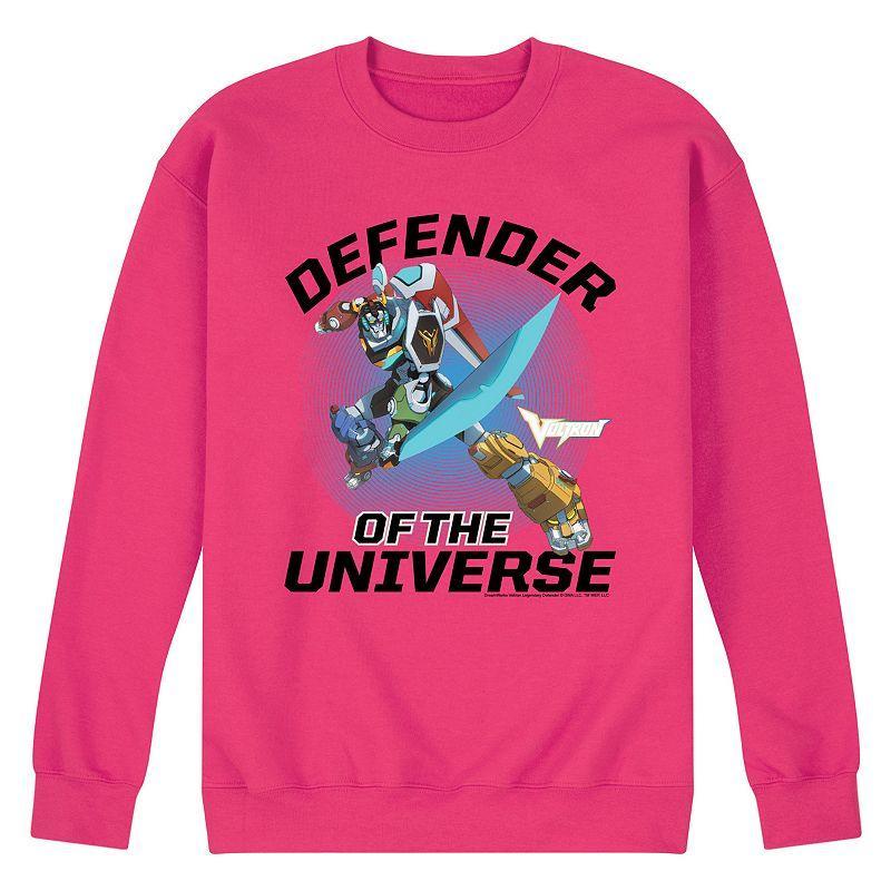 Mens Voltron Defenders Of The Universe Fleece Sweatshirt Athletic Grey Product Image