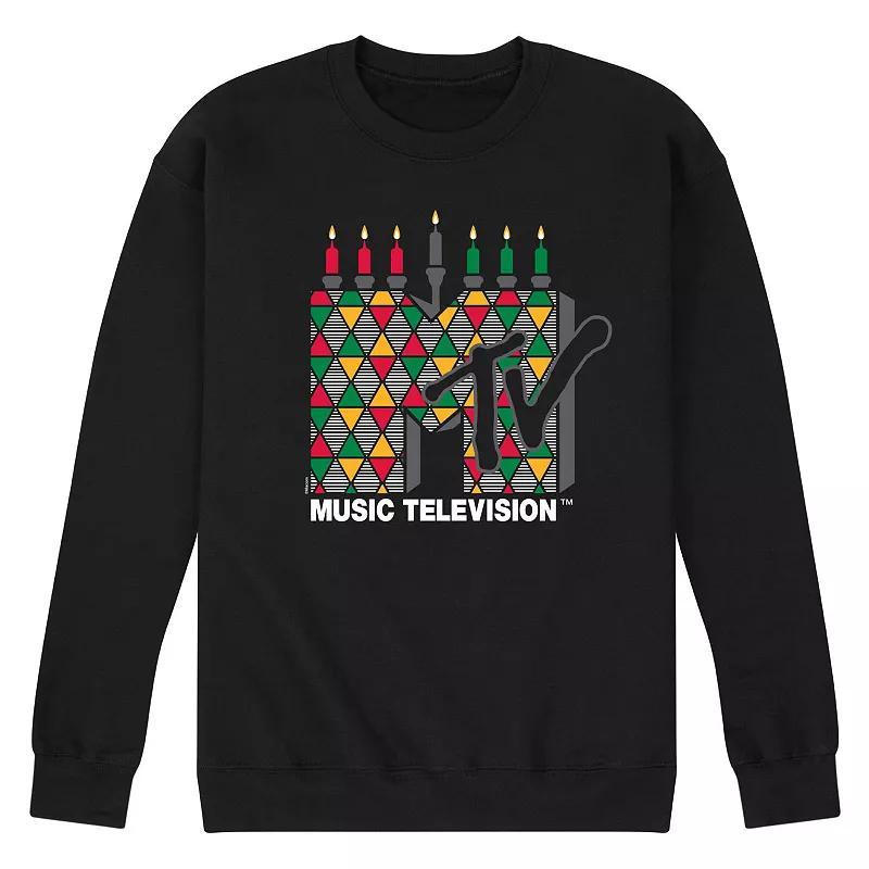 Mens MTV Kwanzaa Logo Fleece Sweatshirt Product Image