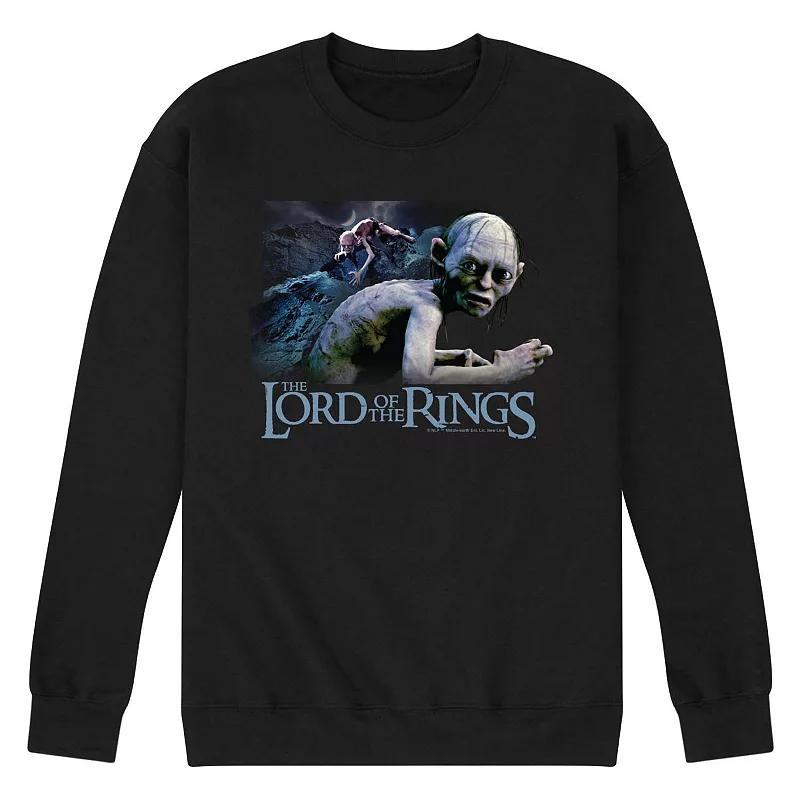 Mens Lord Of The Rings Gollum Collage Fleece Sweatshirt Product Image