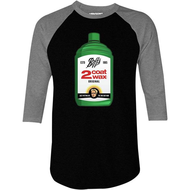 Biff Tannen's 2 Coat Wax - 3/4 Sleeve Raglan T-Shirt Product Image