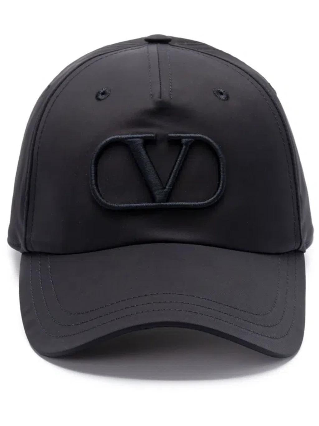 VALENTINO GARAVANI Vlogo Signature Embroidery Baseball Cap In Black Product Image