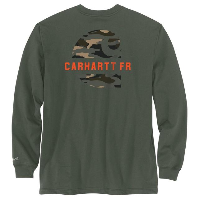 Carhartt 105546 Flame Resistant Force® Loose Fit Lightweight Graphic C T-Shirt - Long Sleeve Product Image