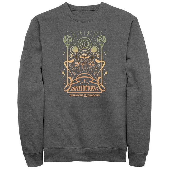 Mens Dungeons & Dragons Druidcraft Fleece Sweatshirt Grey Heather Product Image