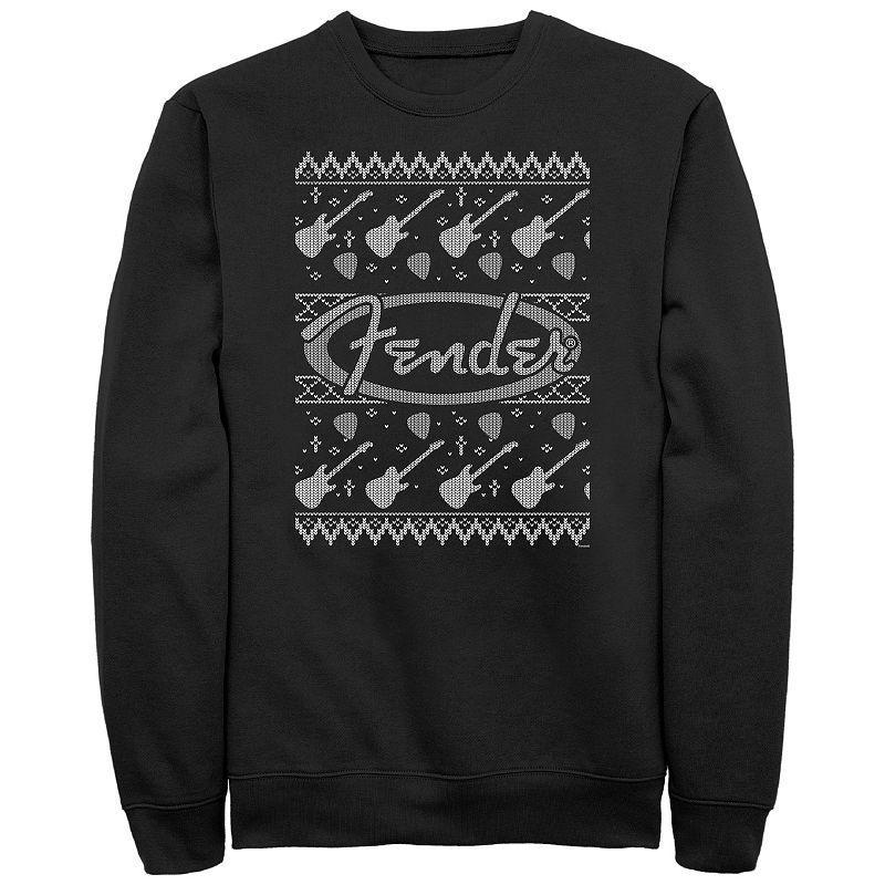 Big & Tall Fender Christmas Sweater Graphic Tee, Mens Product Image