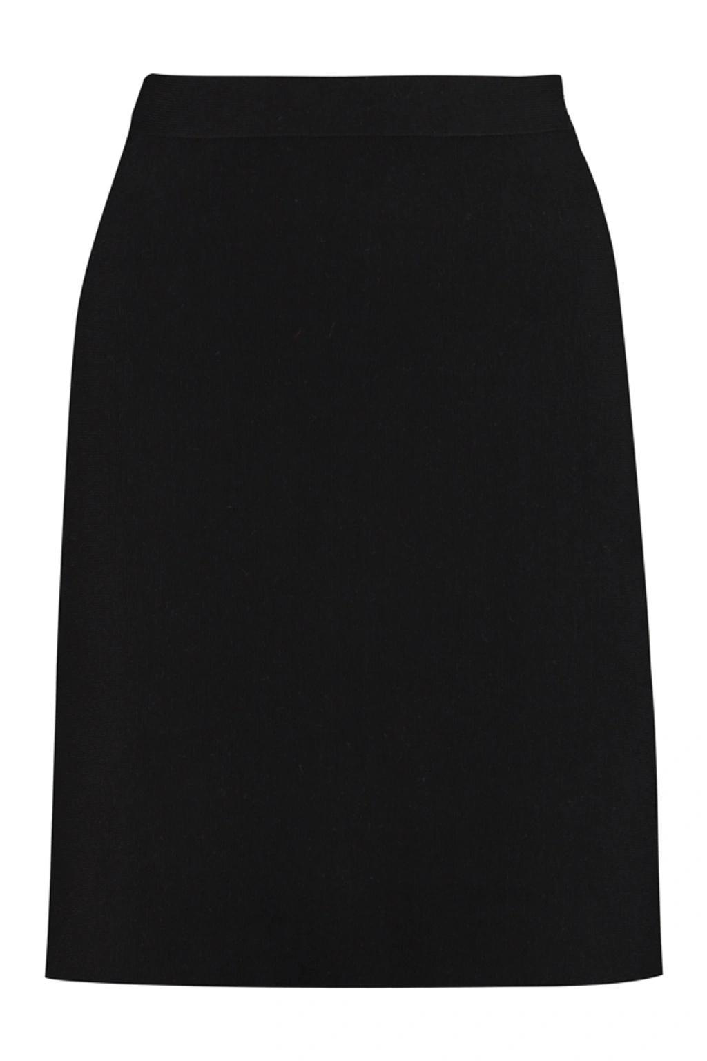 High-rise A-line Skirt In Black Product Image