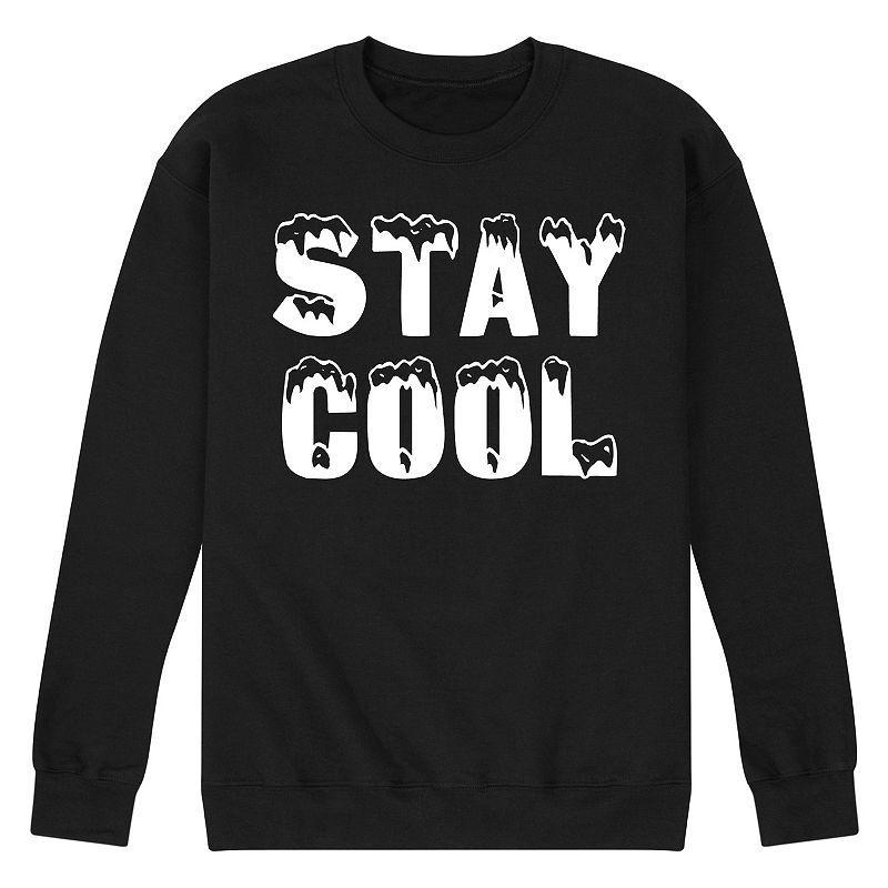 Mens Stay Cool Fleece Sweatshirt Black Product Image