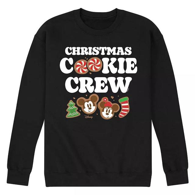 Disneys Mens Christmas Cookie Crew Fleece Blue Product Image